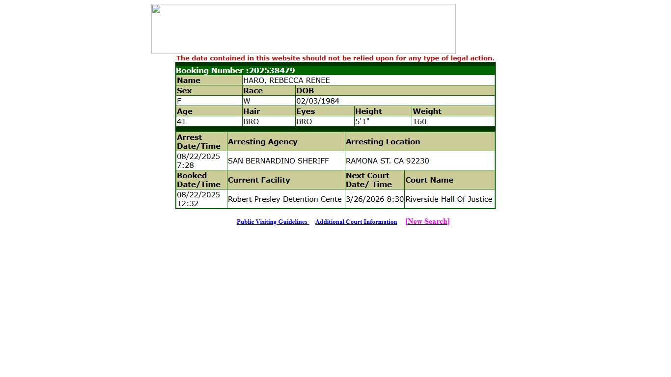 Inmate Information System