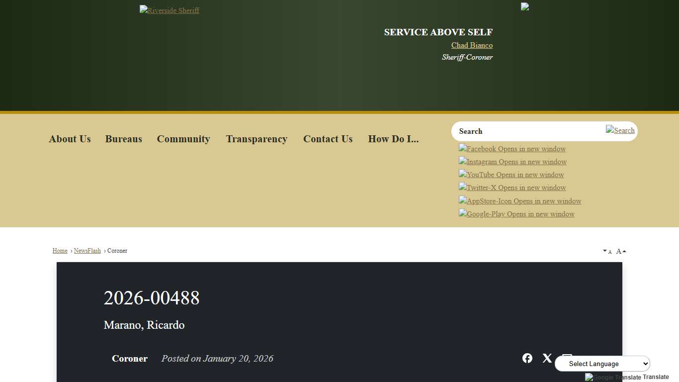 2026-00488 • Riverside County Sheriff, CA